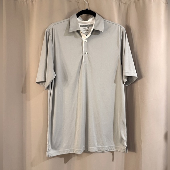 Men's Gray Greg Norman Polo Shirt - Picture 1 of 5